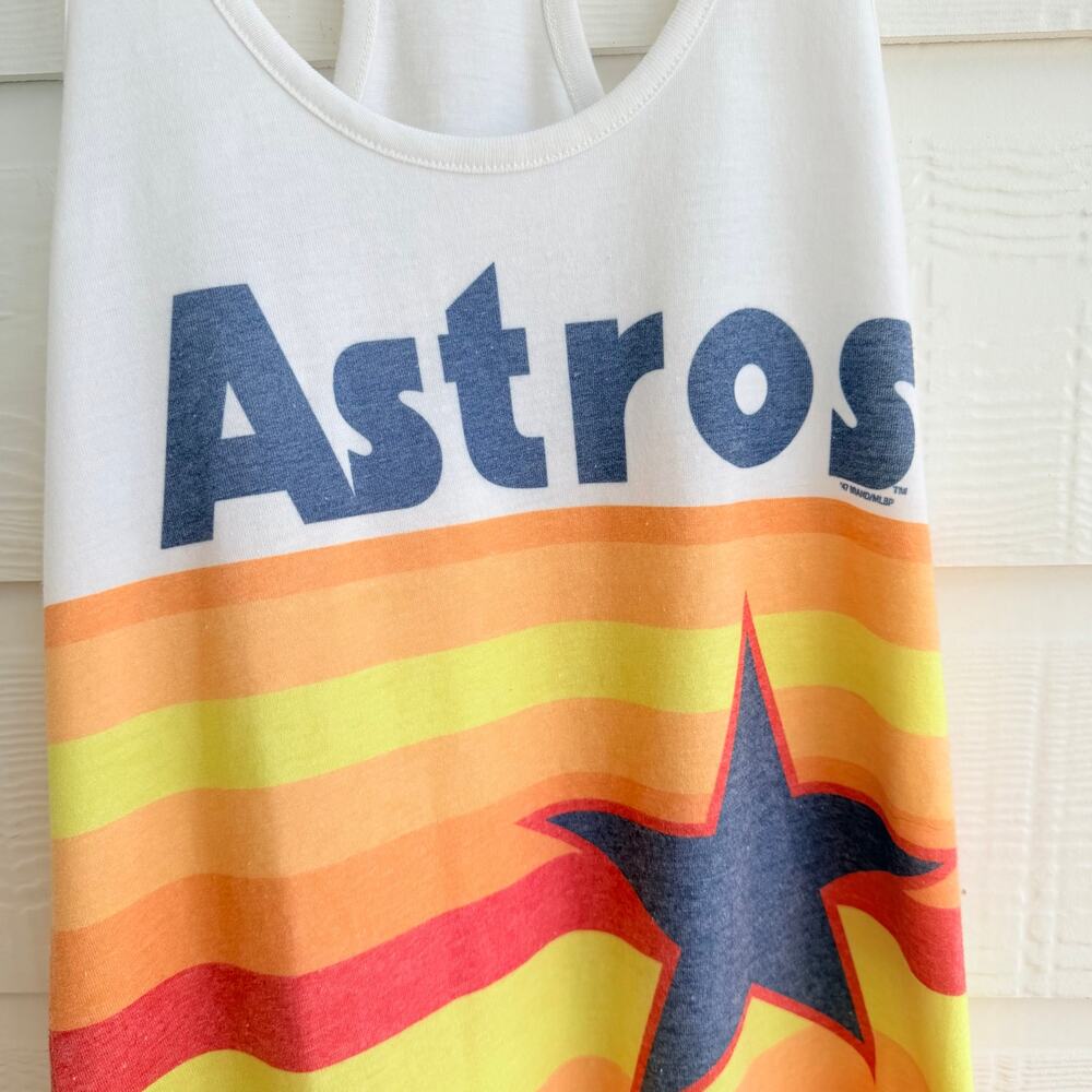 '47 Houston Astros Retro Rainbow Racerback Tank Small - Picture 5 of 9